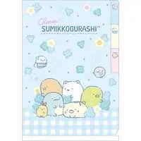 Stationery - Plastic Folder (Clear File) - Sumikko Gurashi / Penguin? & Tonkatsu (Capucine) & Neko (Gattinosh) & Tokage