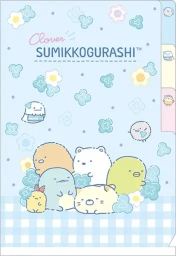 Stationery - Plastic Folder (Clear File) - Sumikko Gurashi / Penguin? & Tonkatsu (Capucine) & Neko (Gattinosh) & Tokage