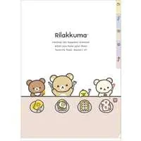 Stationery - Plastic Folder (Clear File) - RILAKKUMA / Korilakkuma & Kiiroitori & Chairoikoguma & Rilakkuma