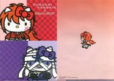 Stationery - Plastic Folder (Clear File) - Rurouni Kenshin / Hello Kitty