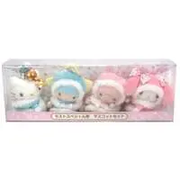 Key Chain - Little Twin Stars / My Melody & Hello Kitty & Kiki & Lala