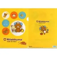 Stationery - Plastic Folder (Clear File) - RILAKKUMA / Rilakkuma & Kiiroitori & Korilakkuma