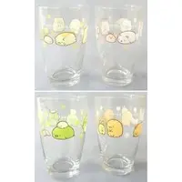 Tumbler, Glass - Sumikko Gurashi / Neko (Gattinosh) & Tonkatsu (Capucine) & Penguin? & Shirokuma