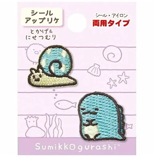 Badge - Sumikko Gurashi / Nisetsumuri (Fake Snail) & Tokage
