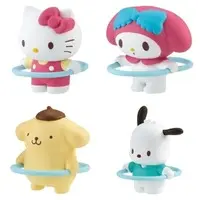 Trading Figure - Sanrio characters / Pochacco & Pom Pom Purin & My Melody & Hello Kitty