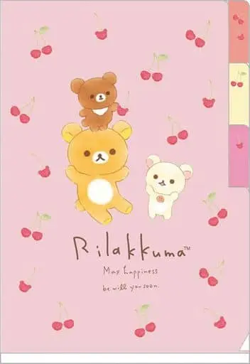 Stationery - Plastic Folder (Clear File) - RILAKKUMA / Korilakkuma & Kiiroitori & Chairoikoguma & Rilakkuma