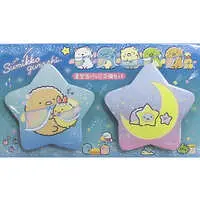 Badge - Sumikko Gurashi / Ebifurai no Shippo (Nulpi Chan) & Tonkatsu (Capucine)