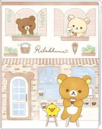 Stationery - Plastic Folder (Clear File) - RILAKKUMA / Korilakkuma & Kiiroitori & Chairoikoguma & Rilakkuma