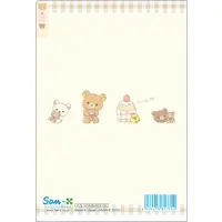 Stationery - Plastic Folder (Clear File) - RILAKKUMA / Korilakkuma & Kiiroitori & Chairoikoguma & Rilakkuma