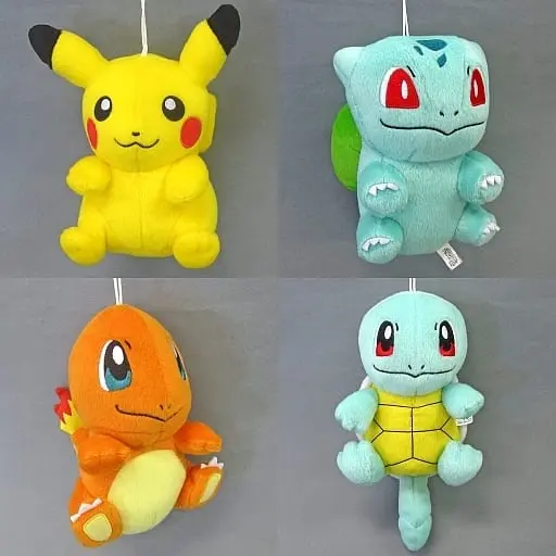 Plush - Pokémon / Pikachu & Charmander & Squirtle & Bulbasaur