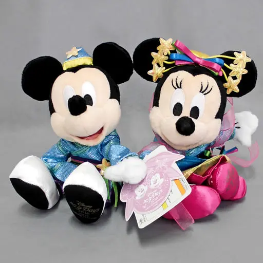 Plush - Magnet - Disney / Minnie Mouse & Mickey Mouse