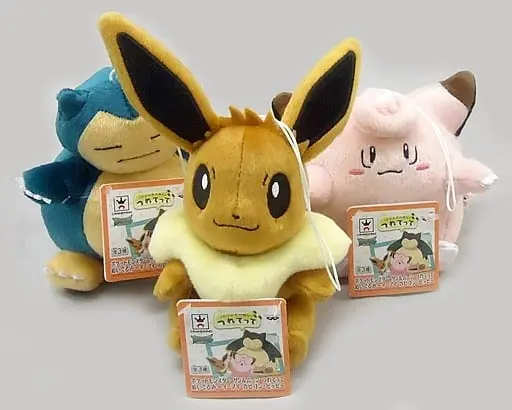 Plush - Pokémon / Eevee & Clefairy & Snorlax