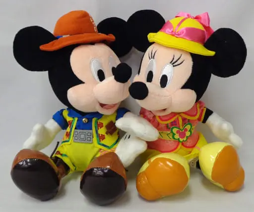 Plush - Magnet - Disney / Minnie Mouse & Mickey Mouse