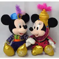 Plush - Magnet - Disney / Minnie Mouse & Mickey Mouse