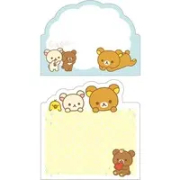 Stationery - Sticky Note - RILAKKUMA / Korilakkuma & Kiiroitori & Chairoikoguma & Rilakkuma