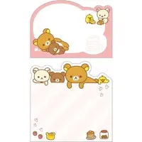 Stationery - Sticky Note - RILAKKUMA / Korilakkuma & Kiiroitori & Chairoikoguma & Rilakkuma