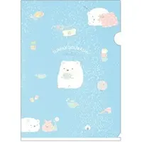 Stationery - Plastic Folder (Clear File) - Sumikko Gurashi / Shirokuma