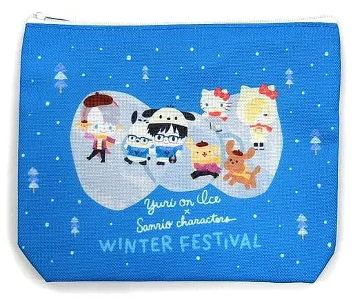 Pouch - Yuri!!! on Ice / Hello Kitty & Pom Pom Purin & Pochacco