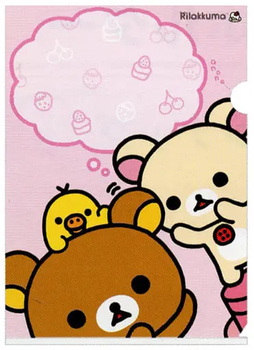 Stationery - Plastic Folder (Clear File) - RILAKKUMA / Rilakkuma & Kiiroitori & Korilakkuma