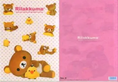 Plush - Plastic Folder (Clear File) - RILAKKUMA / Kiiroitori & Rilakkuma