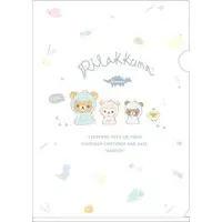 Stationery - Plastic Folder (Clear File) - RILAKKUMA / Korilakkuma & Kiiroitori & Chairoikoguma & Rilakkuma