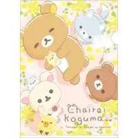 Stationery - Plastic Folder (Clear File) - RILAKKUMA / Korilakkuma & Kiiroitori & Chairoikoguma & Rilakkuma