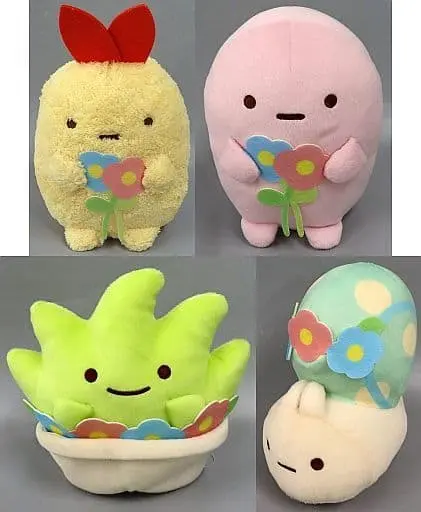 Plush - Sumikko Gurashi / Tapioca & Ebifurai no Shippo (Nulpi Chan) & Zasso (Pastito) & Nisetsumuri (Fake Snail)