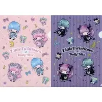 Stationery - Plastic Folder (Clear File) - Little Twin Stars / Kiki & Lala