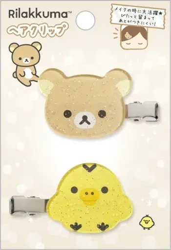 Hair Clip - Accessory - RILAKKUMA / Rilakkuma & Kiiroitori