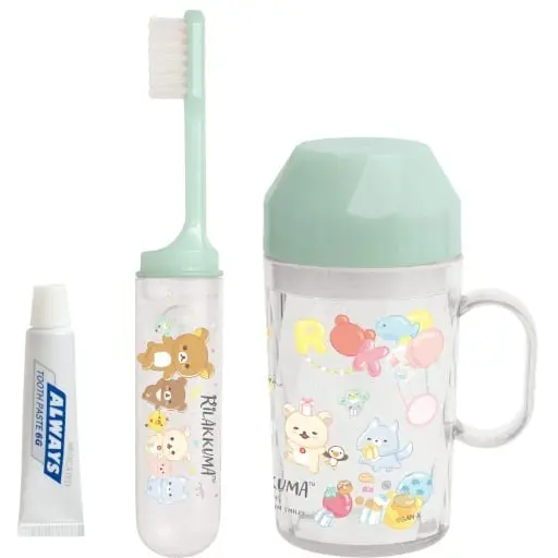 Toothbrush - RILAKKUMA / Korilakkuma & Kiiroitori & Chairoikoguma & Rilakkuma