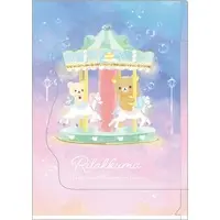 Stationery - Plastic Folder (Clear File) - RILAKKUMA / Korilakkuma & Kiiroitori & Rilakkuma