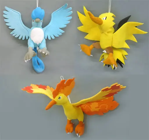 Plush - Pokémon / Articuno & Zapdos & Moltres