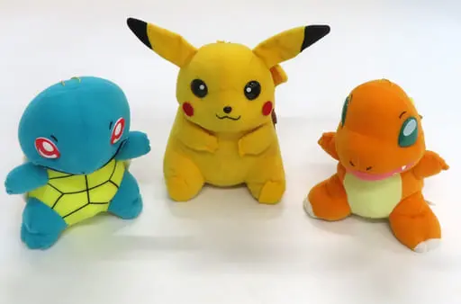 Plush - Pokémon / Pikachu & Charmander & Squirtle