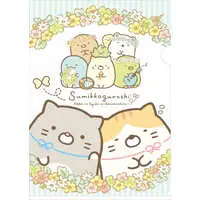 Stationery - Plastic Folder (Clear File) - Sumikko Gurashi / Neko (Gattinosh)