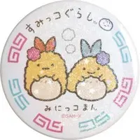 Badge - Sumikko Gurashi / Ebifurai no Shippo (Nulpi Chan) & Aji Furai no Shippo