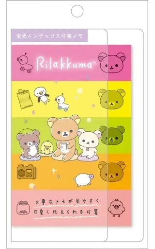 Stationery - Sticky Note - RILAKKUMA / Korilakkuma & Kiiroitori & Chairoikoguma & Rilakkuma