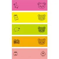 Stationery - Sticky Note - RILAKKUMA / Korilakkuma & Kiiroitori & Chairoikoguma & Rilakkuma