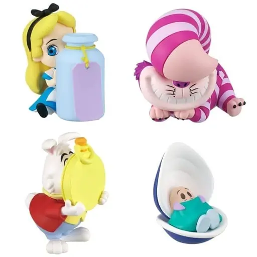 Trading Figure - Alice In Wonderland / Cheshire Cat & White Rabbit & Curious Oysters