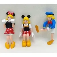 Trading Figure - Funassyi / Hello Kitty & Minnie Mouse & Mickey Mouse