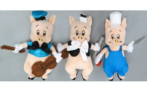 Plush - Disney / Fifer Pig & Fiddler Pig & Practical Pig