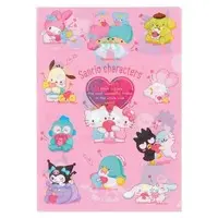 Plastic Folder (Clear File) - Sanrio characters