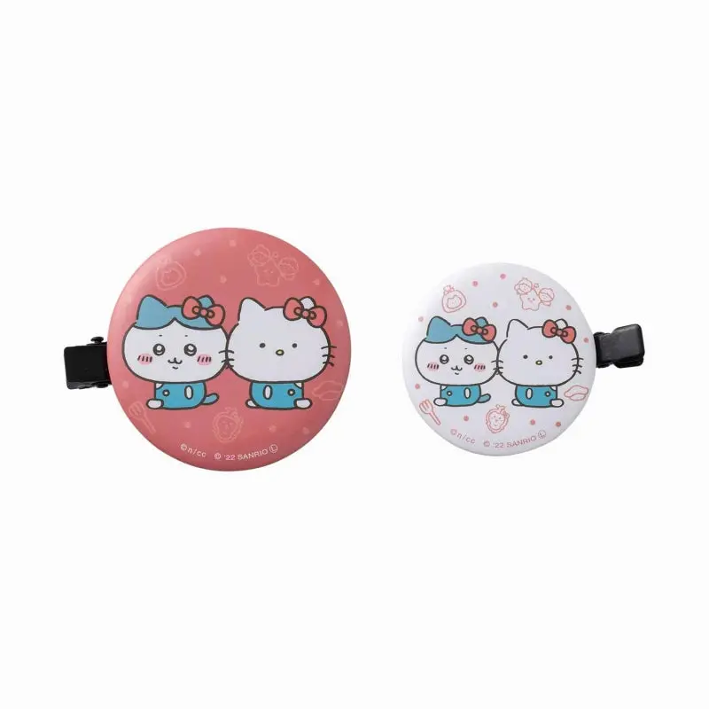 Hair Clip - Chiikawa / Hachiware & Hello Kitty (ちいかわ×サンリオ