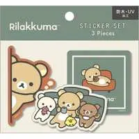 Stickers - RILAKKUMA / Korilakkuma & Kiiroitori & Chairoikoguma & Rilakkuma