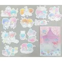 Plastic Folder (Clear File) - Stickers - Sanrio characters / Little Twin Stars