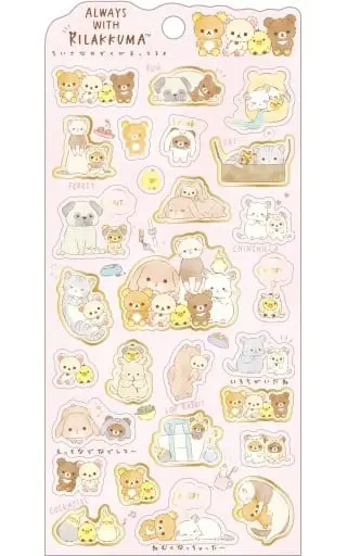 Stickers - RILAKKUMA / Korilakkuma & Kiiroitori & Chairoikoguma & Rilakkuma