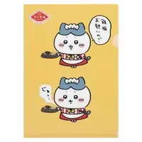 Stationery - Plastic Folder (Clear File) - Chiikawa / Hachiware & Shisa & Kuri-Manjuu