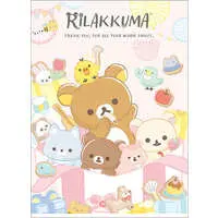 Stationery - Plastic Folder (Clear File) - RILAKKUMA / Korilakkuma & Kiiroitori & Chairoikoguma & Rilakkuma