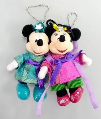 Key Chain - Plush - Plush Key Chain - Disney / Minnie Mouse & Mickey Mouse