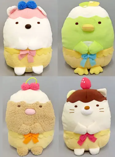 Plush - Sumikko Gurashi / Neko (Gattinosh) & Tonkatsu (Capucine) & Penguin? & Shirokuma