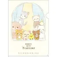 Stationery - Plastic Folder (Clear File) - RILAKKUMA / Rilakkuma